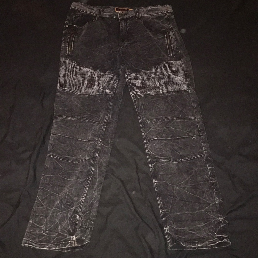 Dark denim pants